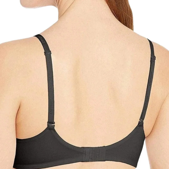Calvin Klein Constant Convertible Strap Lightly Lined Demi Bra Black Size 32 D - Picture 3 of 6